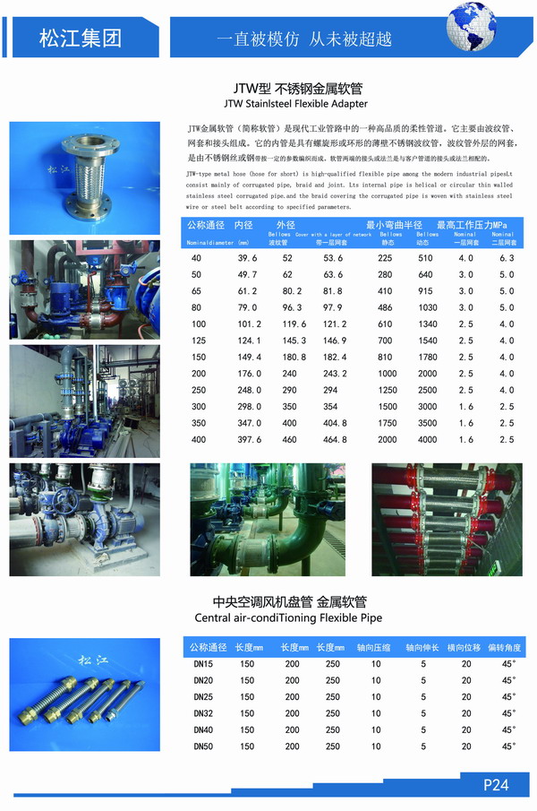 松套法兰金属软管