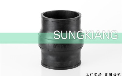 卡箍橡胶挠性接头的安装使用