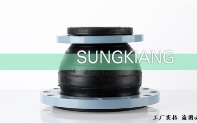 异径橡胶挠性接头严.错误的安装